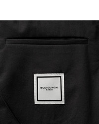 Wooyoungmi Black Unstructured Cotton Blend Blazer