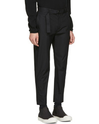 Undecorated Man Black Slim Trousers