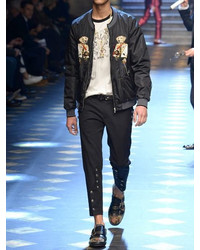 Dolce & Gabbana Stretch Cotton Gabardine Military Pants