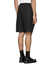 Marni Black Cotton Twill Shorts