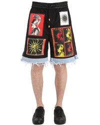 Fausto Puglisi Minerva Cotton Shorts With Patches