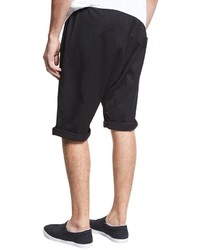 Vince Relaxed Drop Inseam Shorts Black