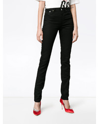 Saint Laurent Black Original Mid Rise Skinny Jeans