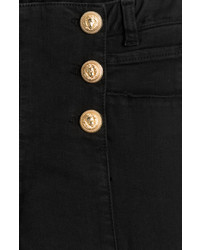 Balmain Skinny Jeans With Embossed Buttons