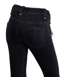Unravel Skinny Lace Up Cotton Denim Jeans
