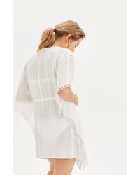 Topshop Embroidered Cover Up Caftan