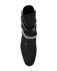 Amiri Glitter Ankle Boots