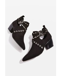 Topshop Kas Western Ankle Boots