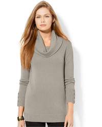 Lauren Ralph Lauren Cowl Neck Button Cuff Sweater
