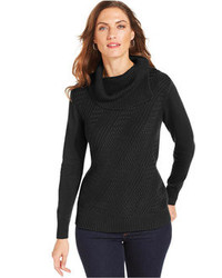 Karen Scott Long Sleeve Cowl Neck Sweater