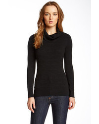 Love Token Ribbed Cowl Neck Sweater