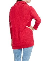 Two By Vince Camuto Exposed Seam Cowl Neck Pullover