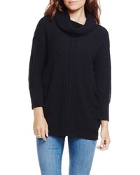 Two By Vince Camuto Exposed Seam Cowl Neck Pullover