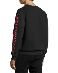 Eleven Paris Acdc High Voltage Sweatshirt Black