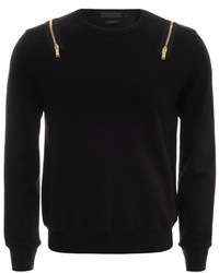 Alexander McQueen Zip Shoulder Sweatshirt