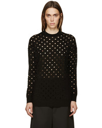 MCQ Alexander Ueen Black Perforated Sweater