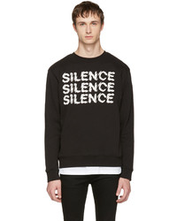 McQ Alexander Ueen Black Silence Clean Sweatshirt