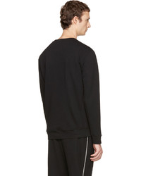 McQ Alexander Ueen Black Twisted Zip Sweatshirt