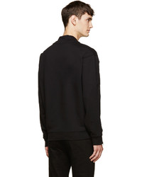 McQ Alexander Ueen Black Zipper Sweatshirt