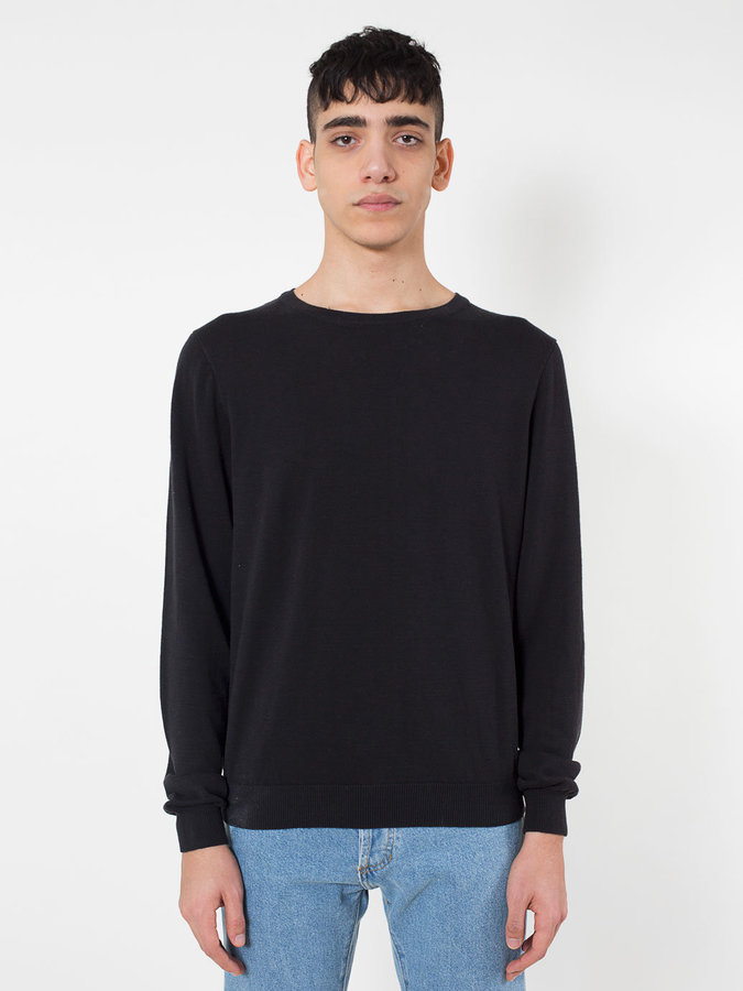 american apparel crew neck sweater