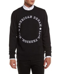 Givenchy American Dream Varsity Text Sweatshirt Black