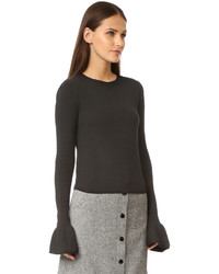 Alice + Olivia Anila Ruffle Sleeve Sweater