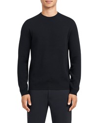 Theory Arnaud Colorblock Wool Blend Crewneck Sweater