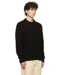 Doppiaa Black Aappio Crewneck Sweater