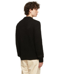 Doppiaa Black Aappio Crewneck Sweater