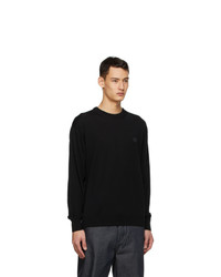 Loewe Black And Grey Anagram Embroidered Sweater