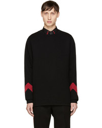 Givenchy Black And Red Cuff Sweatshirt