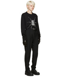 Lanvin Black Beaded Spider Pullover