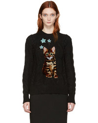 Dolce & Gabbana Black Bengal Kitten Sweater