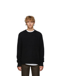 Acne Studios Black Cashmere And Wool Peele Sweater