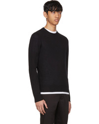 Prada Black Cashmere Crewneck Sweater