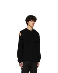 Bottega Veneta Black Cashmere Intrecciato Sweater