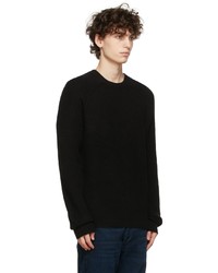 rag & bone Black Cashmere Pierce Crewneck Sweater