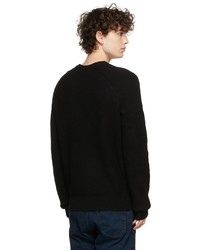 rag & bone Black Cashmere Pierce Crewneck Sweater