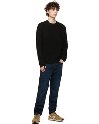 rag & bone Black Cashmere Pierce Crewneck Sweater