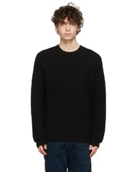 rag & bone Black Cashmere Pierce Crewneck Sweater