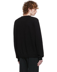 Frenckenberger Black Cashmere R Neck Sweater