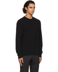 Agnona Black Cashmere Seamless Sweater