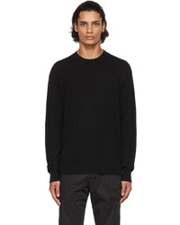 Agnona Black Cashmere Seamless Sweater
