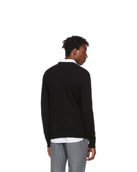 Givenchy Black Cashmere Signature Logo Sweater