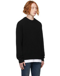 Frame Black Cashmere The Crewneck Sweater