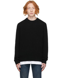 Frame Black Cashmere The Crewneck Sweater