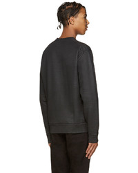 DSQUARED2 Black Coated Zips Dean Fit Pullover