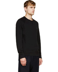 Acne Studios Black College Face Sweatshirt