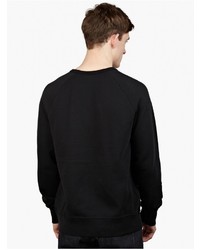 Acne Studios Black College Sweatshirt, $197 | oki-ni | Lookastic