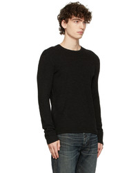 rag & bone Black Collin Crewneck Sweater